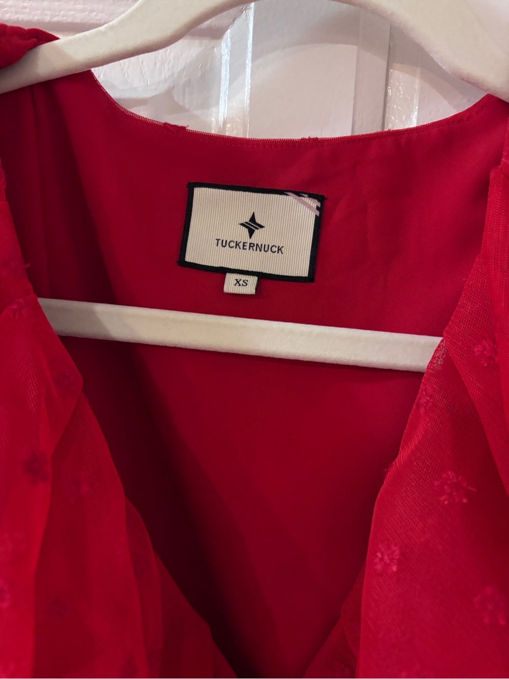 Tuckernuck Vibrant Giselle Ruffle Neck Dress - Picture 6 of 9